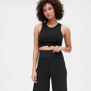 Gapfit Ribbed Wide-Leg Blackout Capris